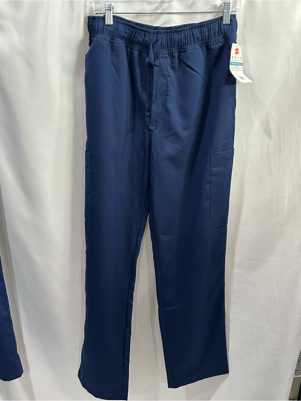 Hanes Navy Elastic Waist Cargo Pants for Men